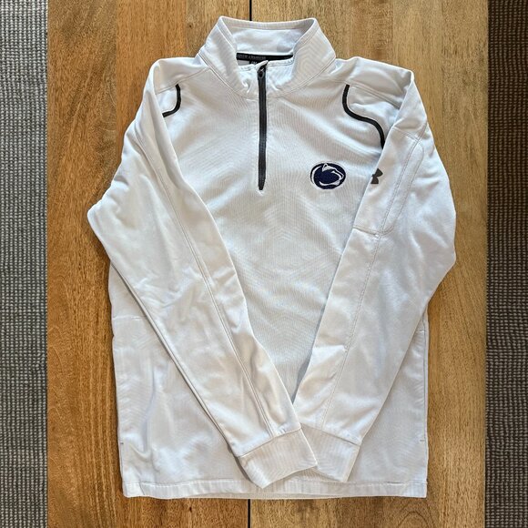 Under Armour Unisex Cold Gear Fitted Penn State Quarter Zip - Size Small - Picture 1 of 3